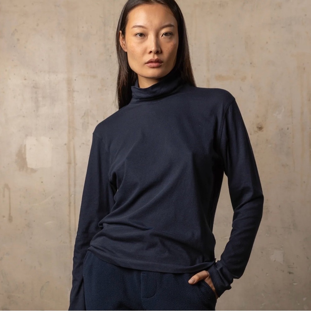 Classic LDB Navy Turtleneck Long Sleeve